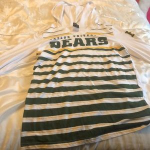 Baylor Long sleeve shirt with hoodie.